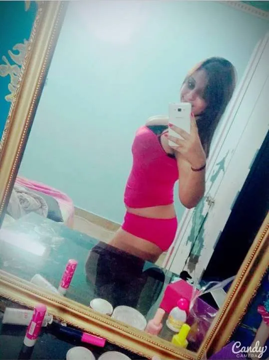 Pink Lingerie Mirror Selfie