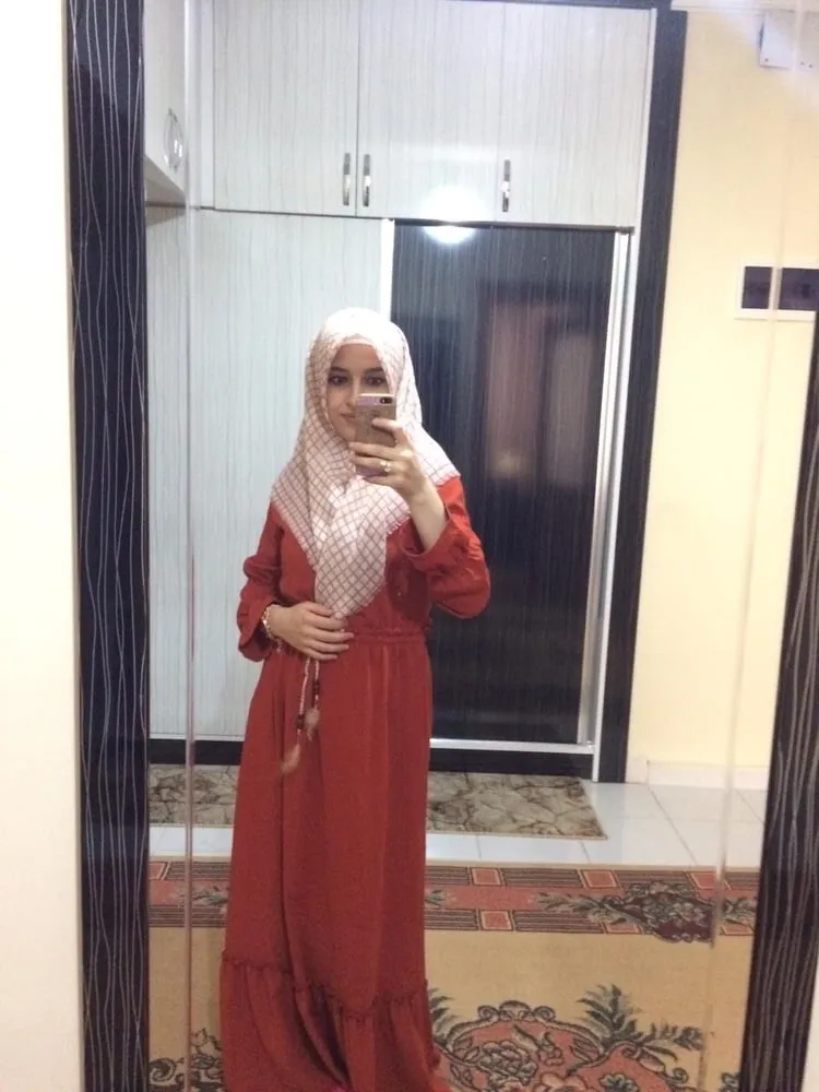 Mirror Selfie In Long Red Dress