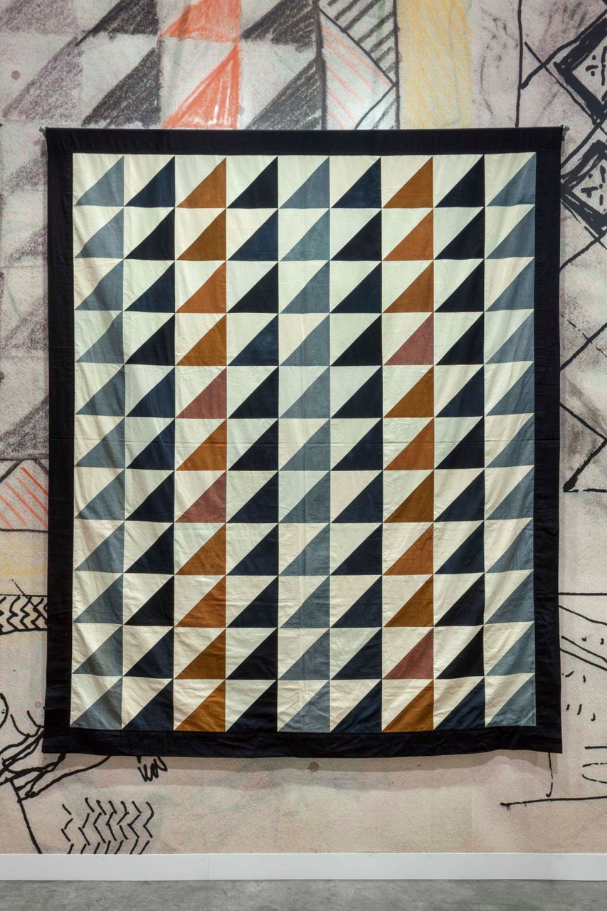Pharaonic triangles, 1982 | Hand dyed cotton 240 x 200 cm