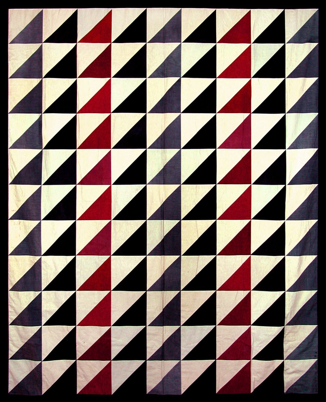 Pharaonic triangles, 1982 | Hand dyed cotton 240 x 200 cm