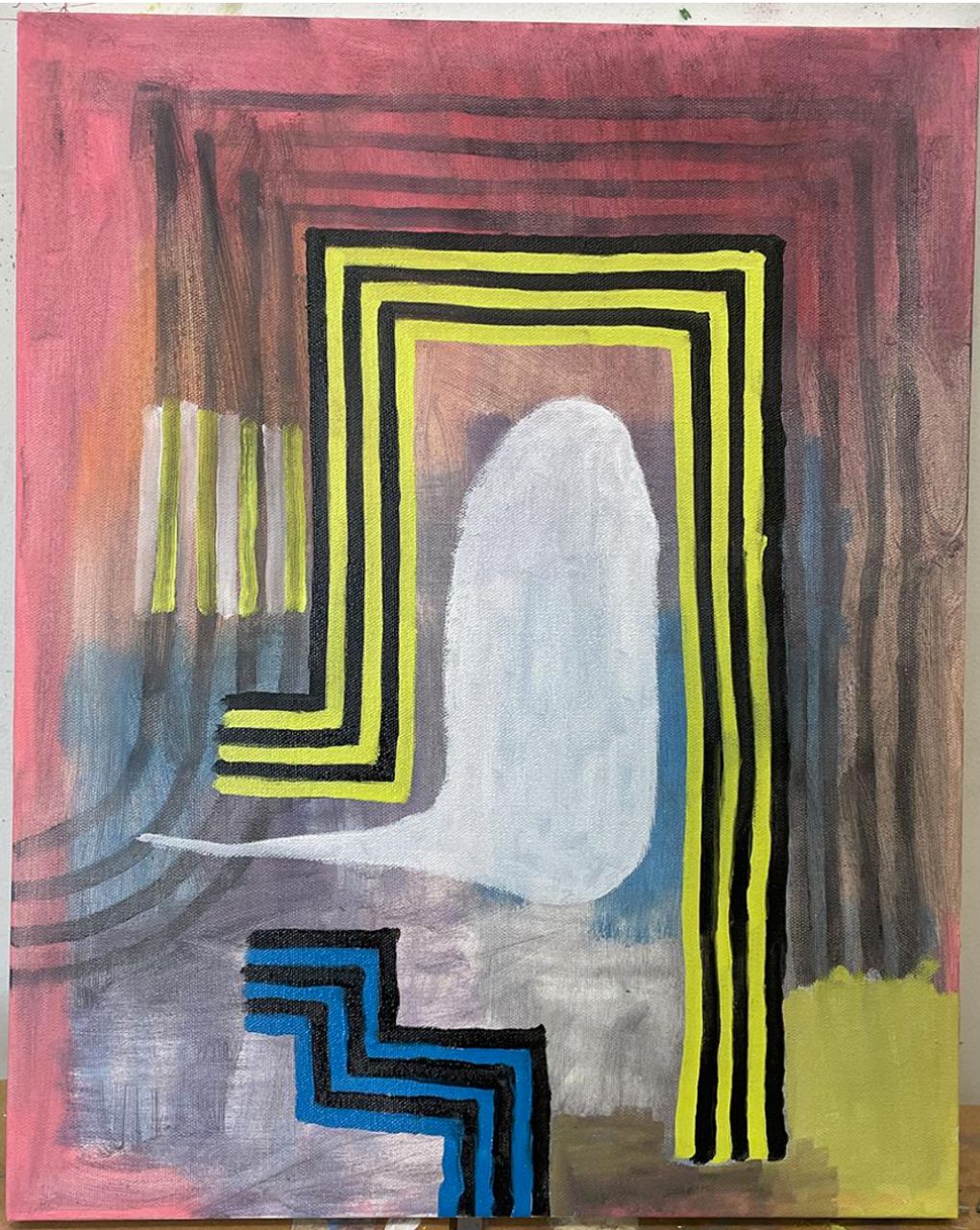 Seeing and Cataloguing Thoughts, 2022 | oil on canvas 40.6 x 50.8 cm