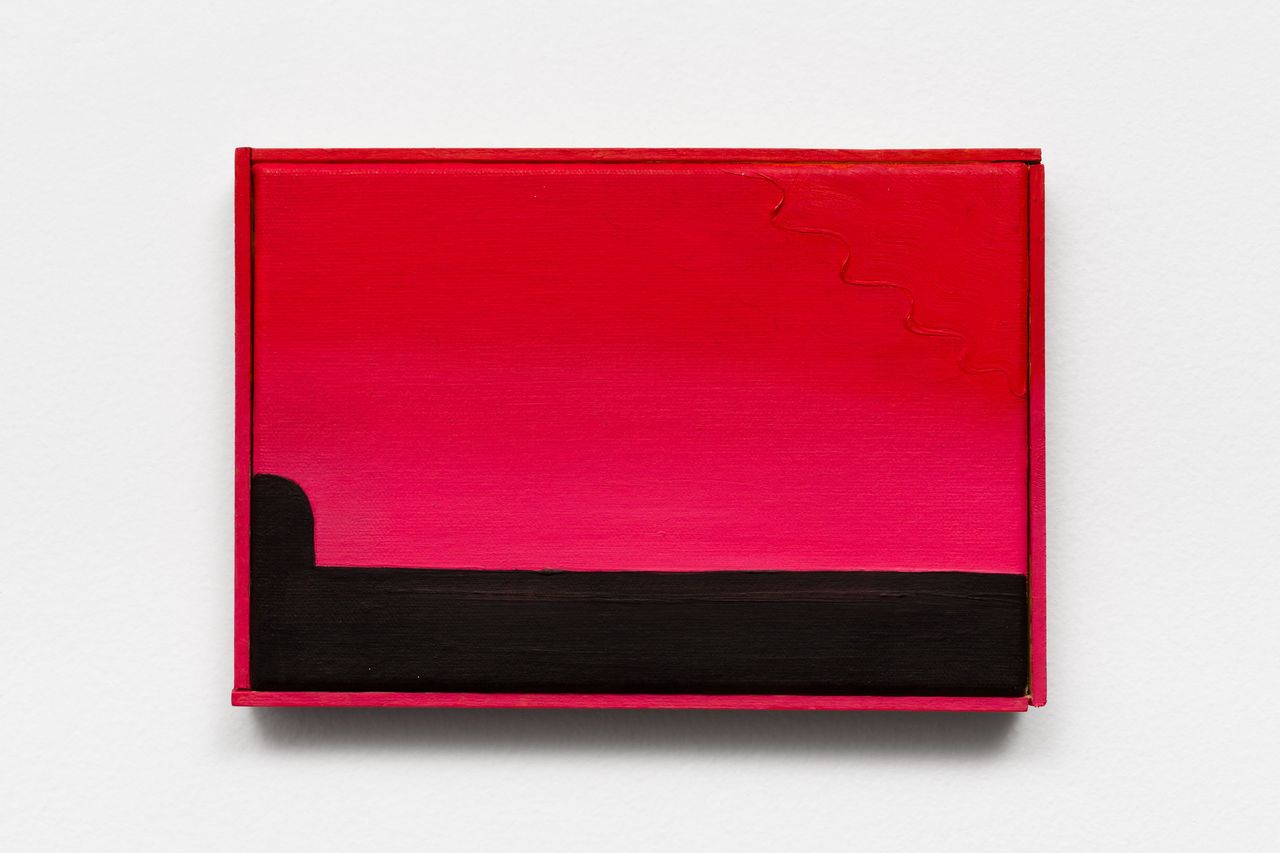 Janela de metrô, 2023 | óleo sobre tela 15 x 10 cm