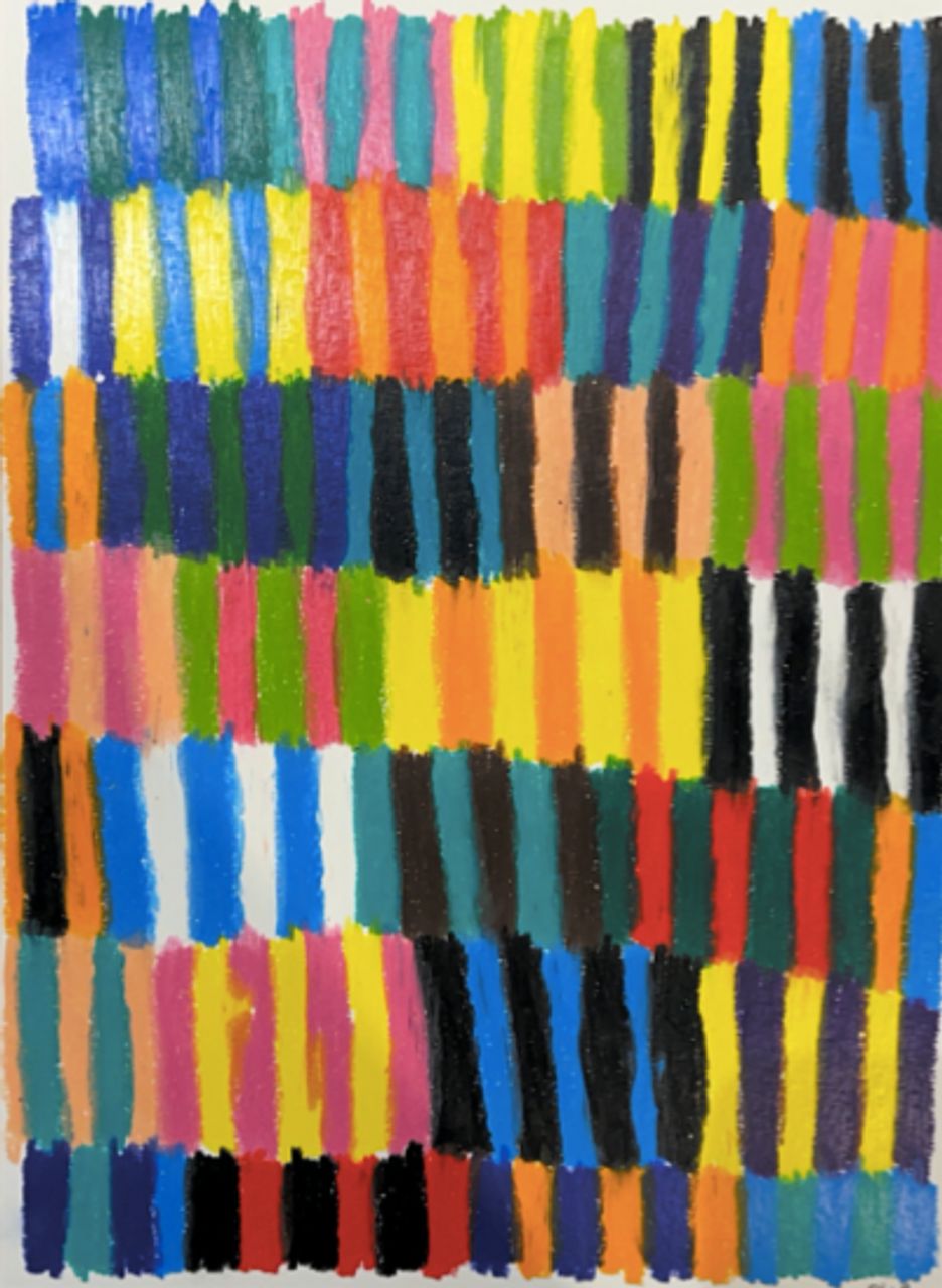 Untitled, 2023 | Stabilo color pencil 22.9 x 30.5 cm