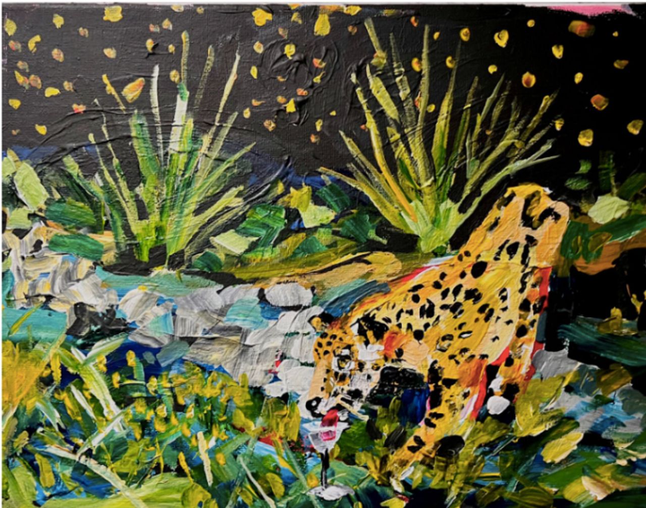 Marauder, 2023 | Acrílica e gesso sobre Tela 35.6 x 27.9 cm