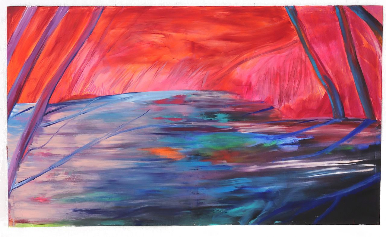 Estamos perto?, 2022 | Óleo sobre tela 269 x 160 cm