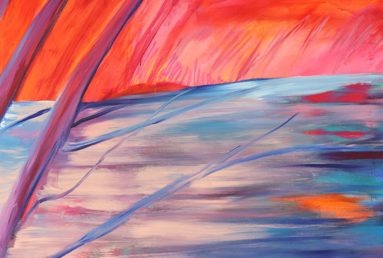 Estamos perto?, 2022 | Óleo sobre tela 269 x 160 cm