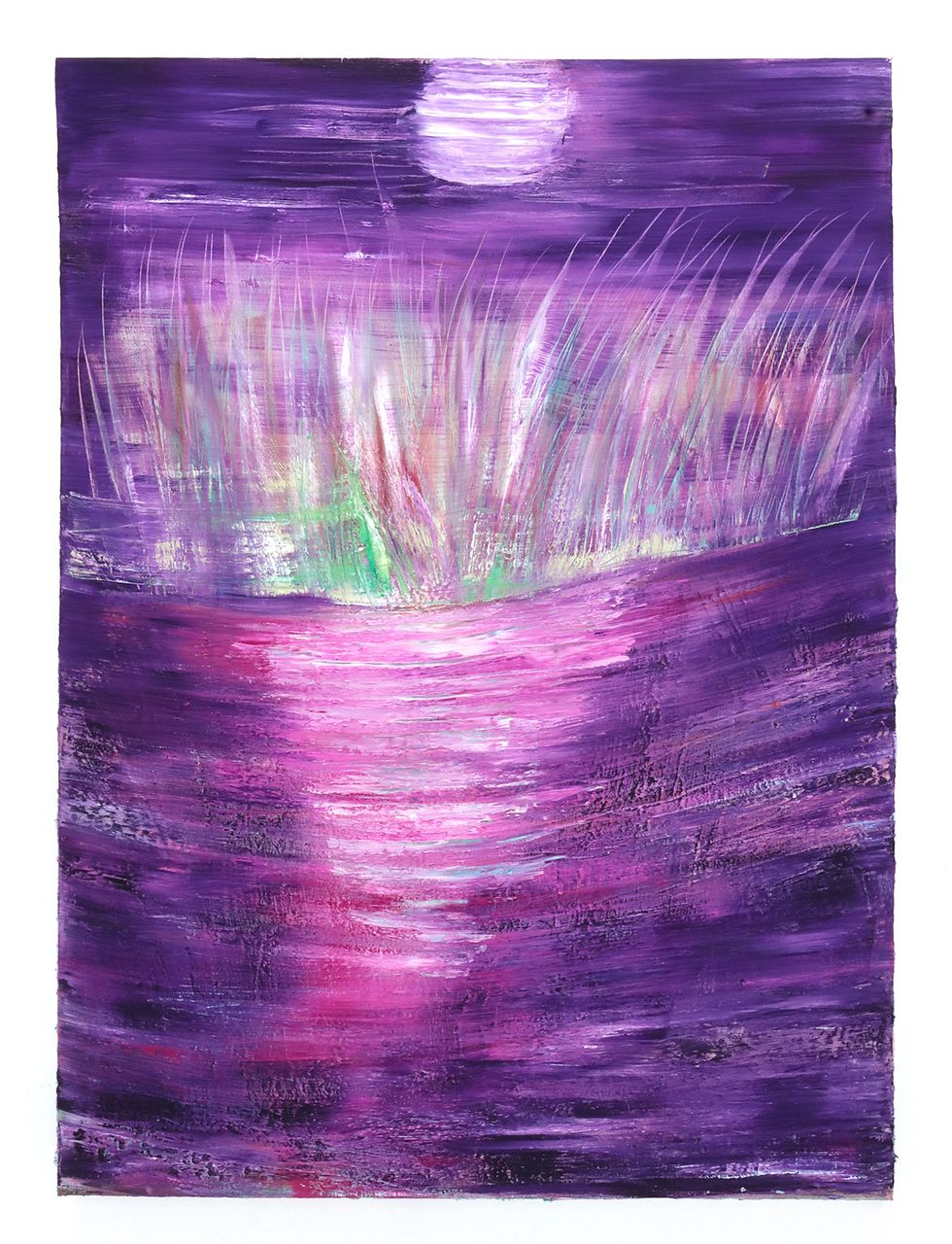 Purple Moon, 2022 | Óleo sobre tela 109 x 148 cm