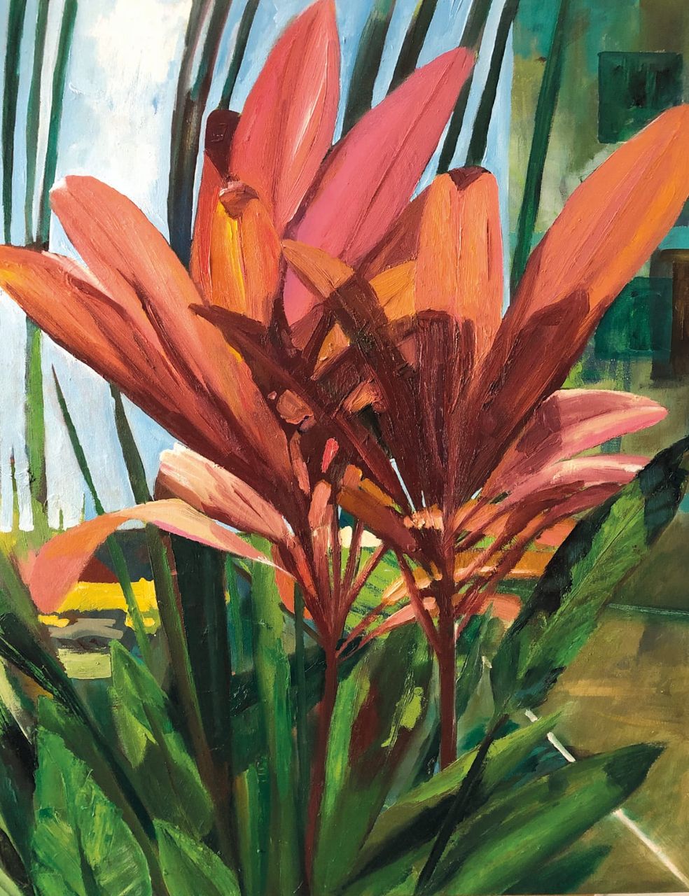 Coqueiro de Vênus - Dracena, 2022 | Óleo sobre tela 60 x 80 cm