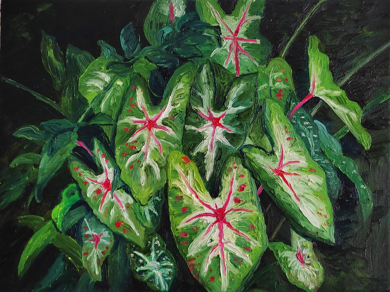 Folhagem, 2023 | Óleo sobre tela 40 x 30 cm