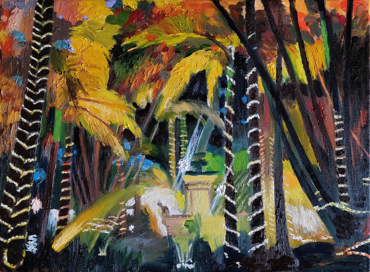 Jardim, 2023 | Óleo sobre tela 40 x 30 cm