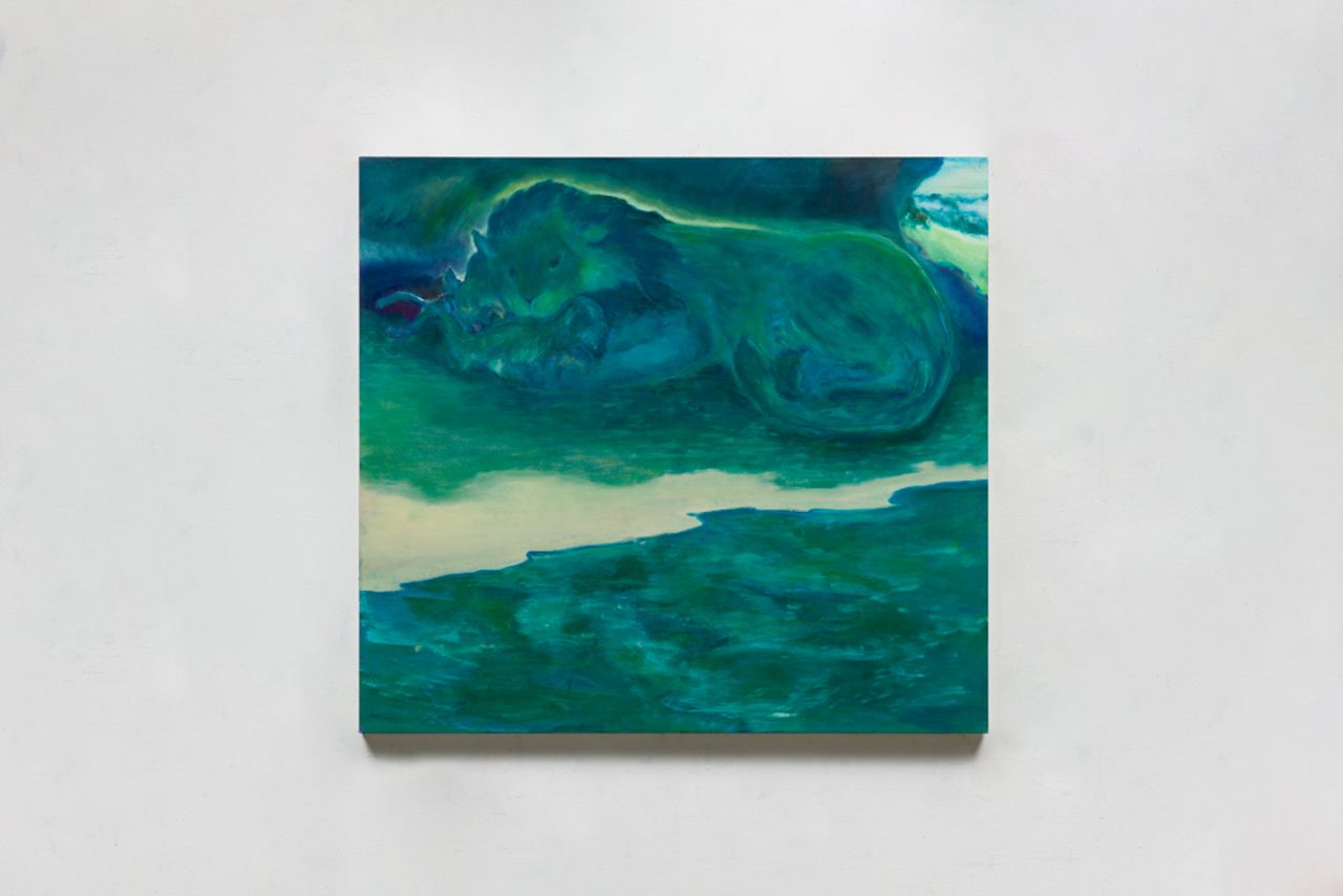 Fábula Verde, 2021 | Óleo sobre tela 120 x 110 cm