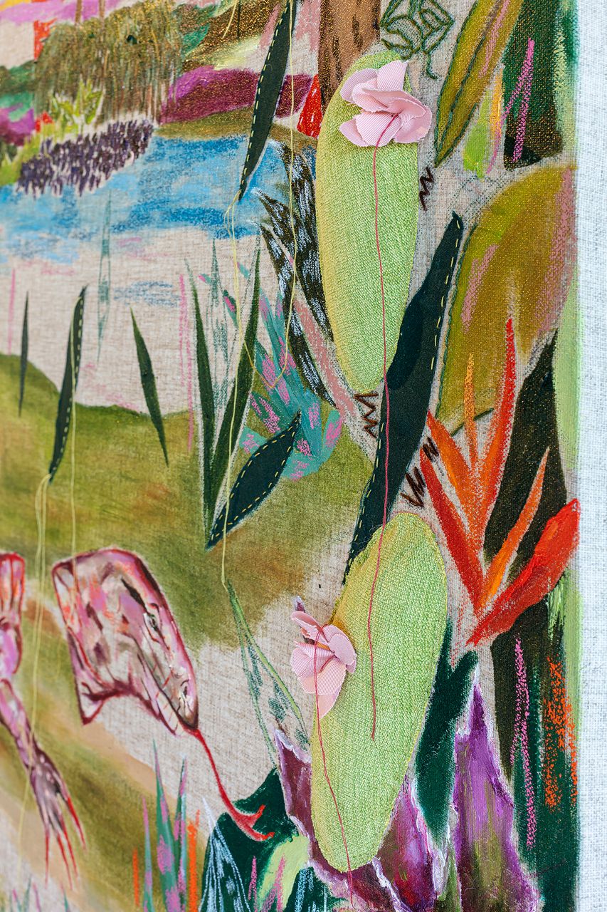 Jardim de Je-Ne-Sais-Quoicias, 2023 | Oil on canvas 160 x 100 cm