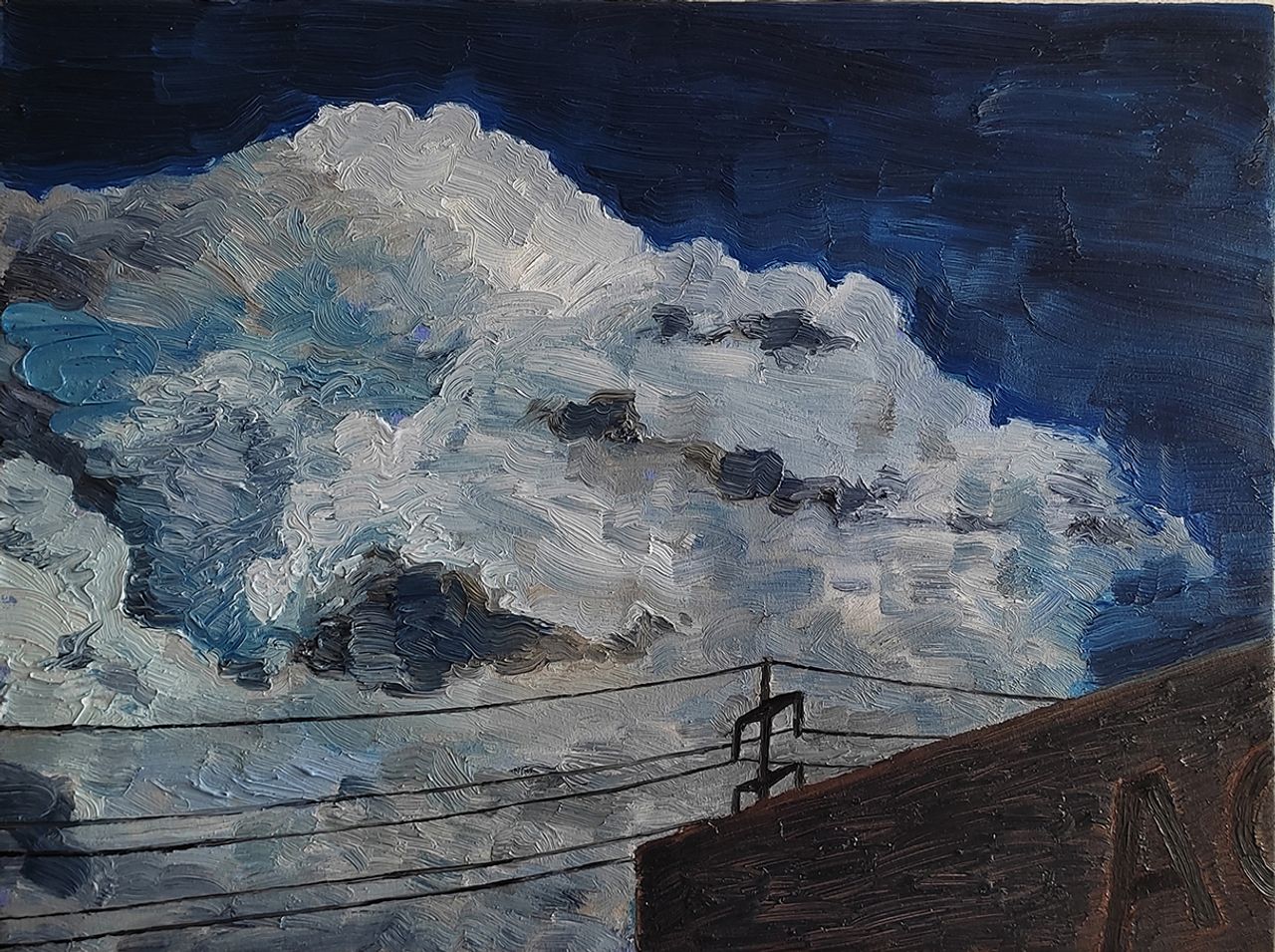 Nuvem, 2023 | Óleo sobre tela 40 x 30 cm
