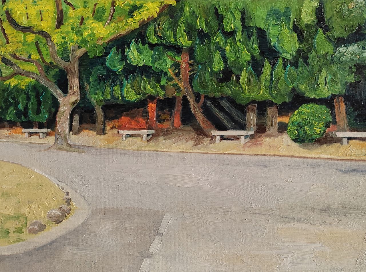 Curva, 2023 | Óleo sobre tela 40 x 30 cm