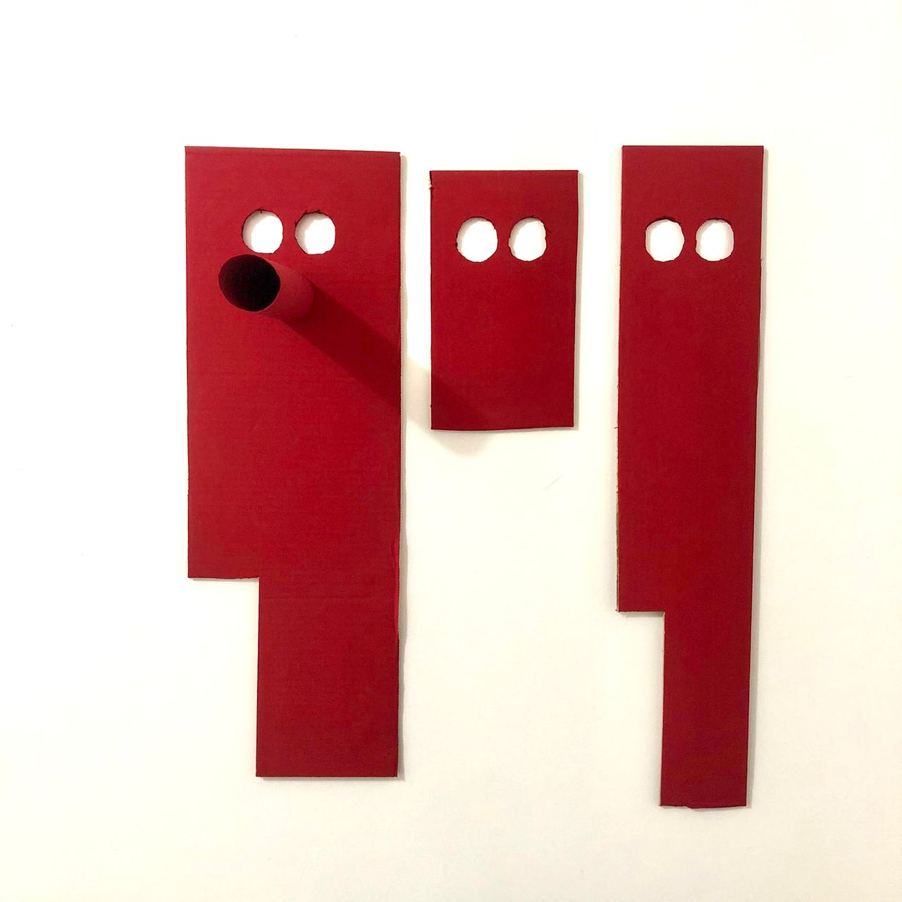 Os paulistas  2023 , 2023 | Tinta acrílica sobre papelão 23 x 65 cm