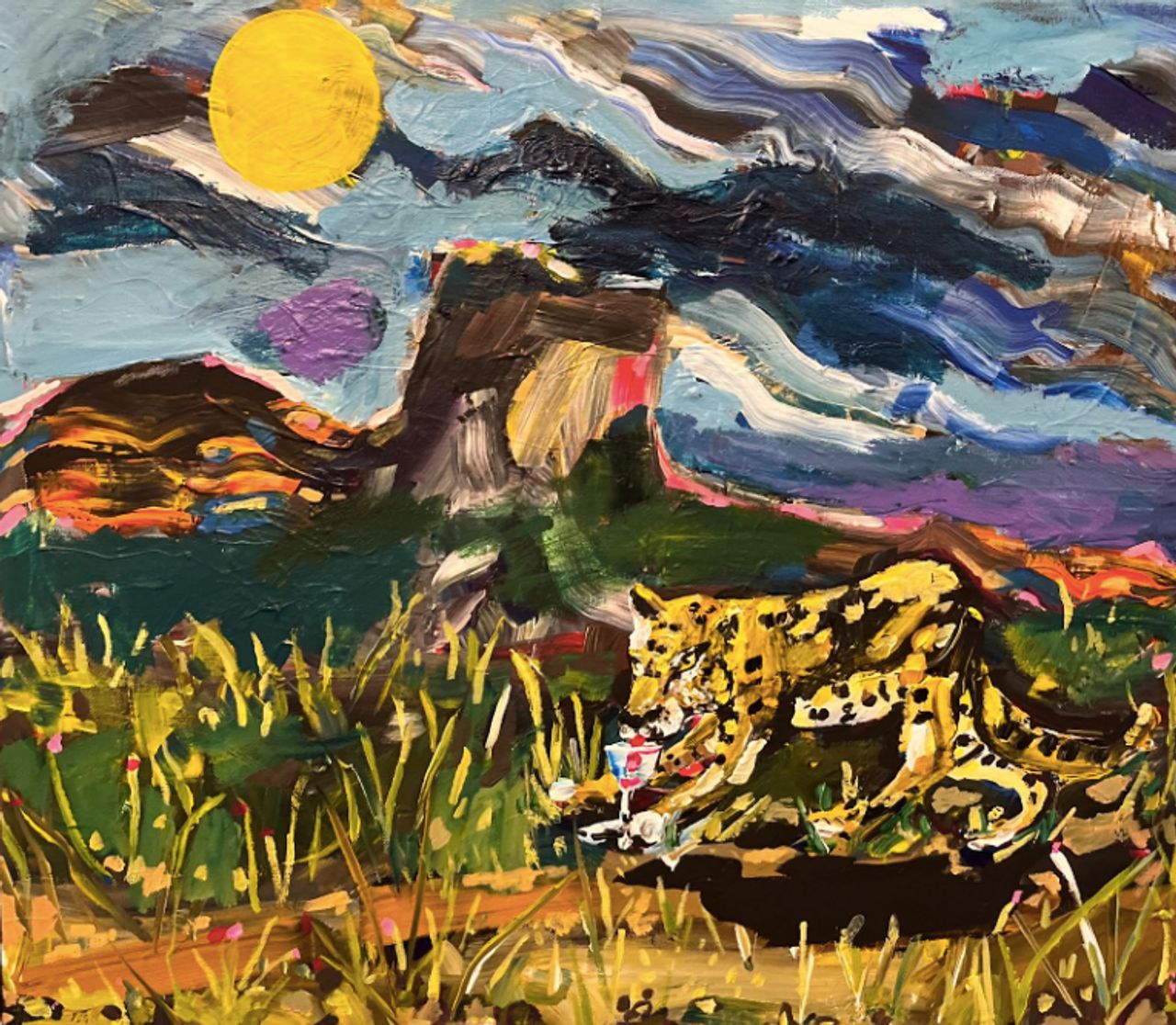 We smashed it, 2023 | Acrílica e gesso sobre Tela 61 x 50.8 cm