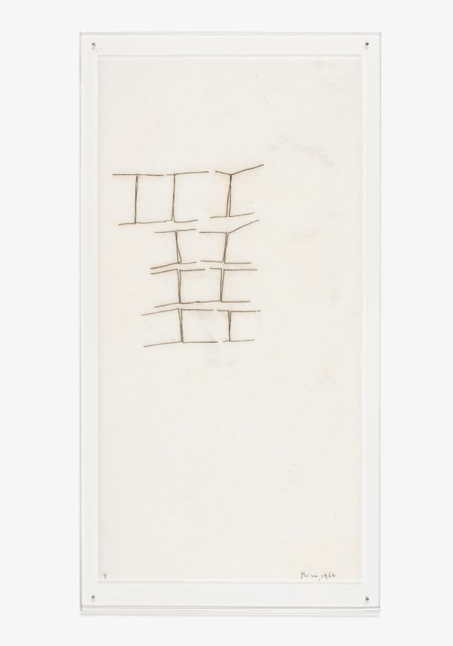 Untitled (from the series Monotipias), 1964 | Oil on rice paper 43.5 x 22.5 cm