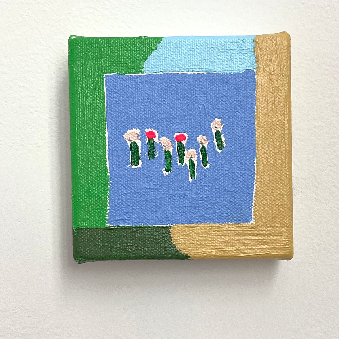 Notes on Being, 2023 | acrylic on canvas 10.2 x 10.2 cm