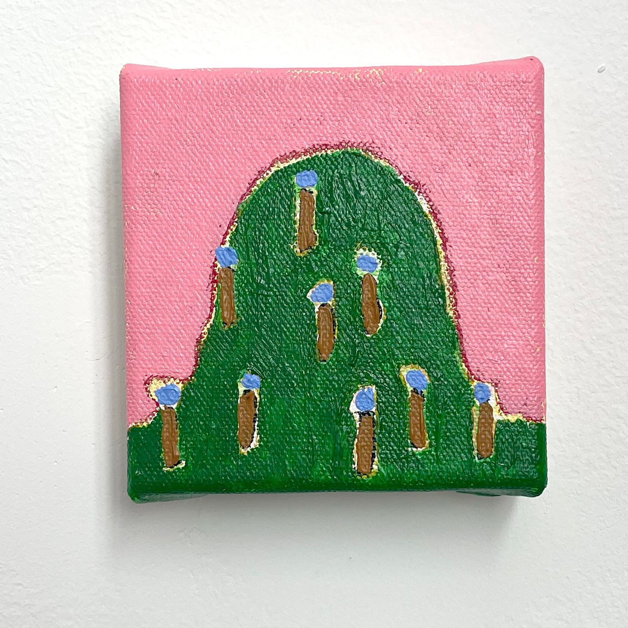 Notes on Being, 2023 | acrylic on canvas 10.2 x 10.2 cm