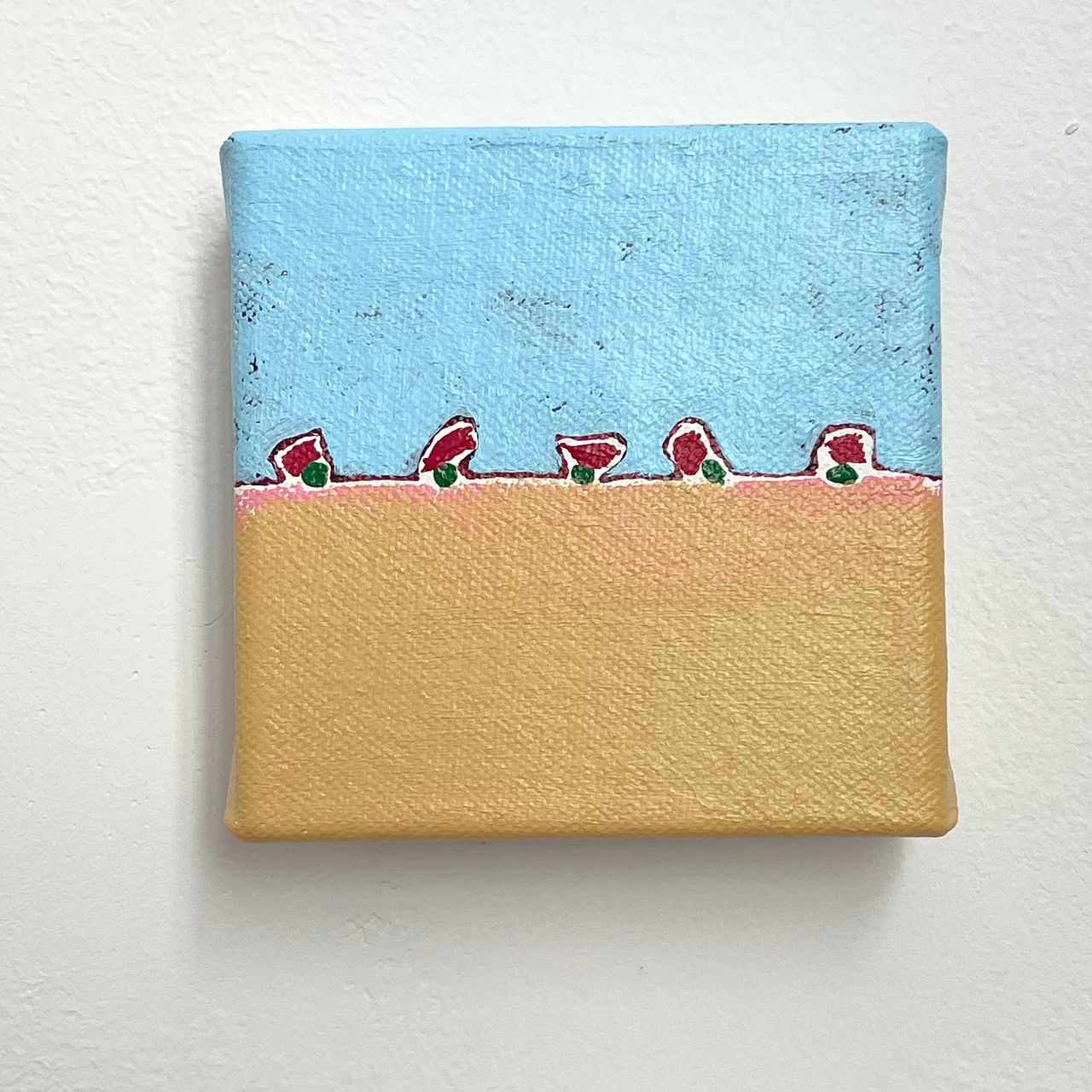 Notes on Being, 2023 | acrylic on canvas 10.2 x 10.2 cm