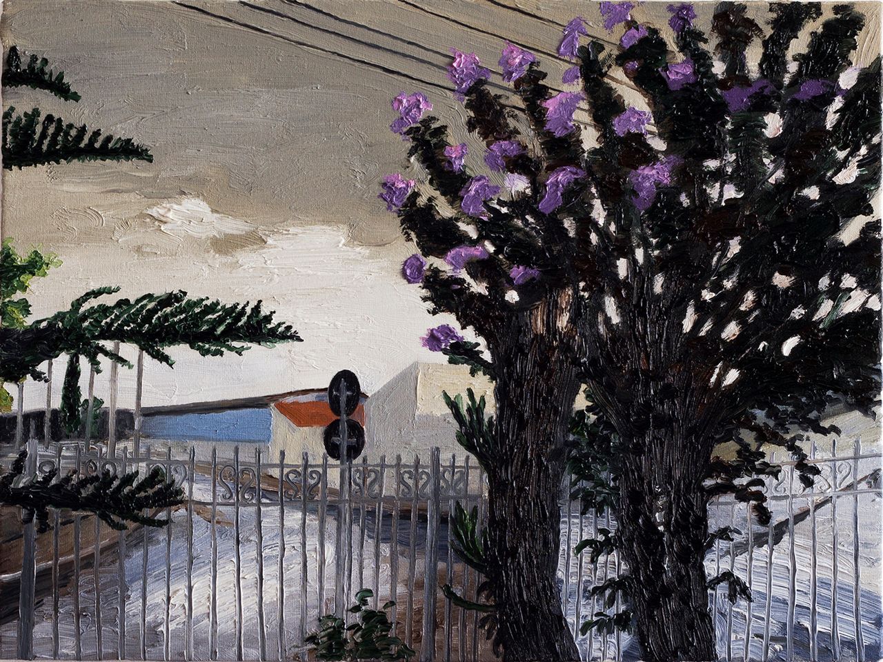 Portão, 2023 | Óleo sobre tela 40 x 30 cm