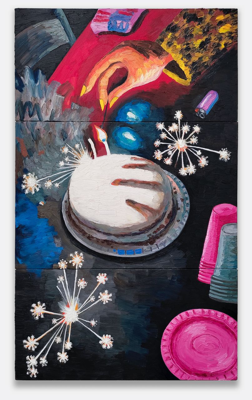 Aniversário, 2023 | óleo sobre tela  60 x 100 cm