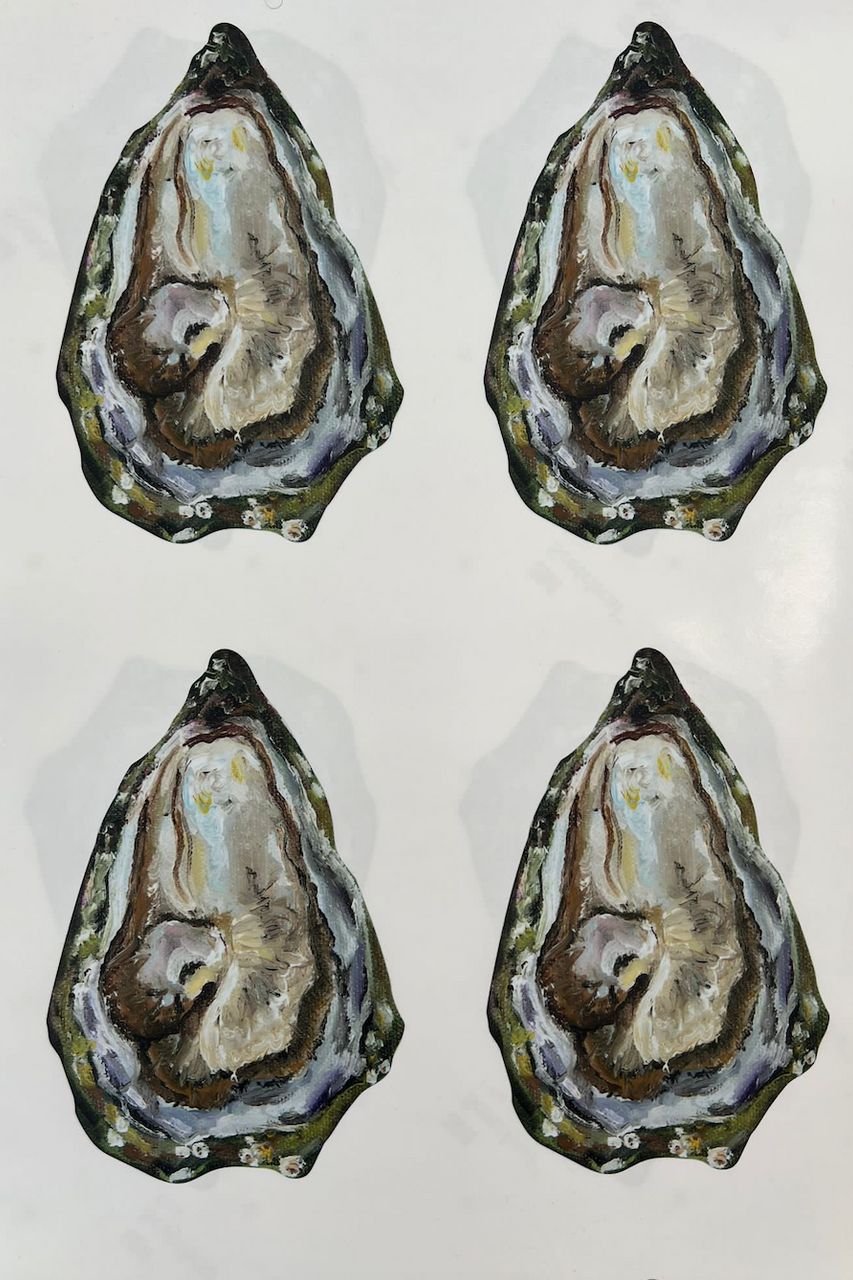 Oyster, 2023 | Sticker 22.9 x 14.5 cm