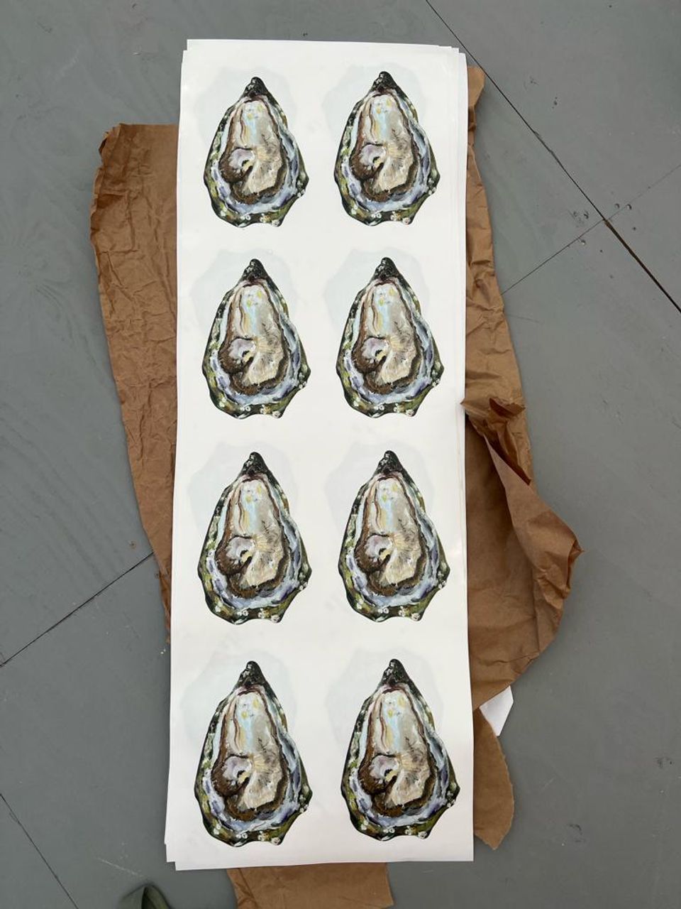 Oyster, 2023 | Sticker 22.9 x 14.5 cm
