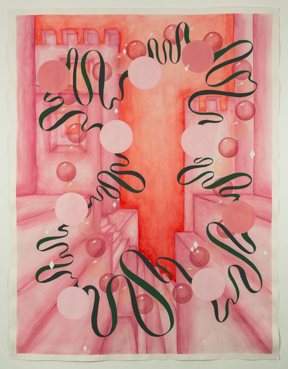 Outsides and Erotics, 2021 | watercolour and gouache 110 x 155 cm