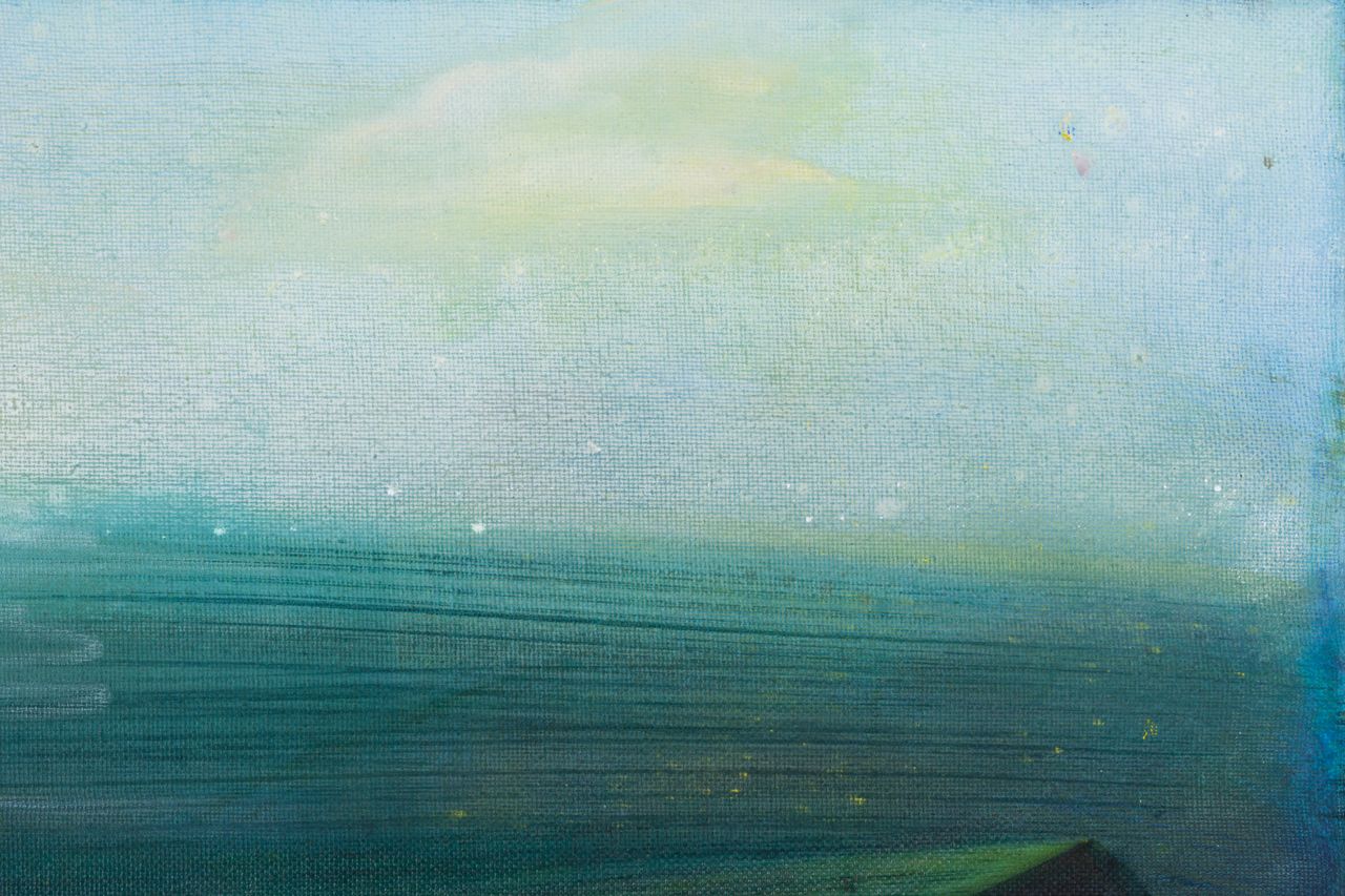 Greensound, 2020 | Oil on canvas 40.39 x 30.48 cm