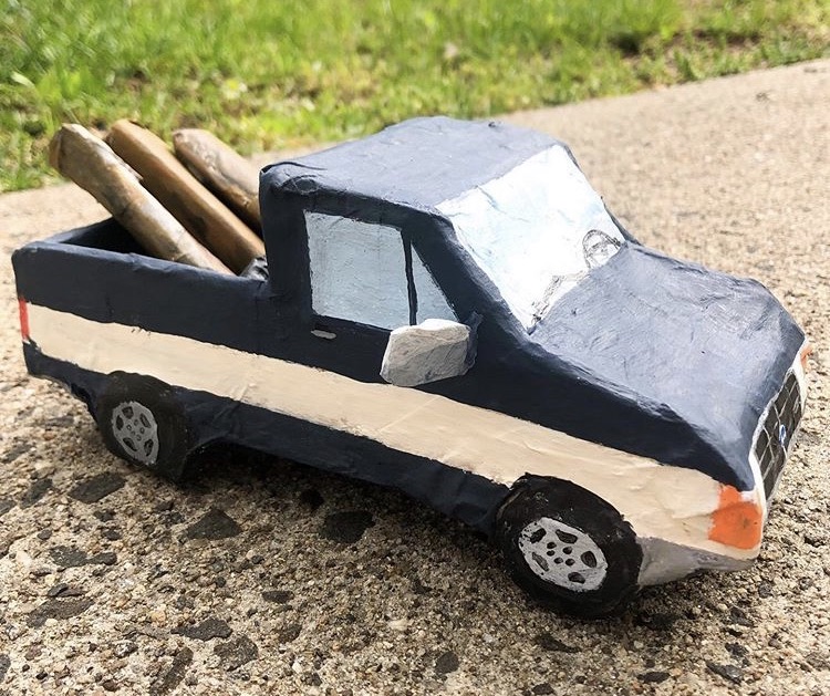 1985 Ford F10, 2020 | Cardboard, Paper, Acrylic Paint 12.7 x 10.1 cm