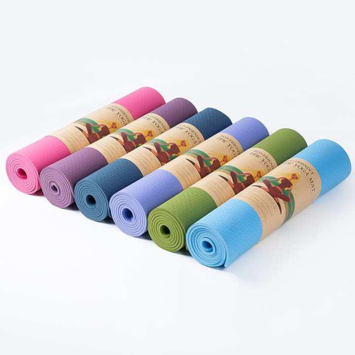 Best deals for Yoga Mat 6mm Thick NonSlip Soft Design Chemical Free Assorted Color in Nepal
