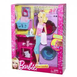 Mattel Barbie GLAM Laundry Room - Washer, Dryver, Iron and Accessories  X7938!