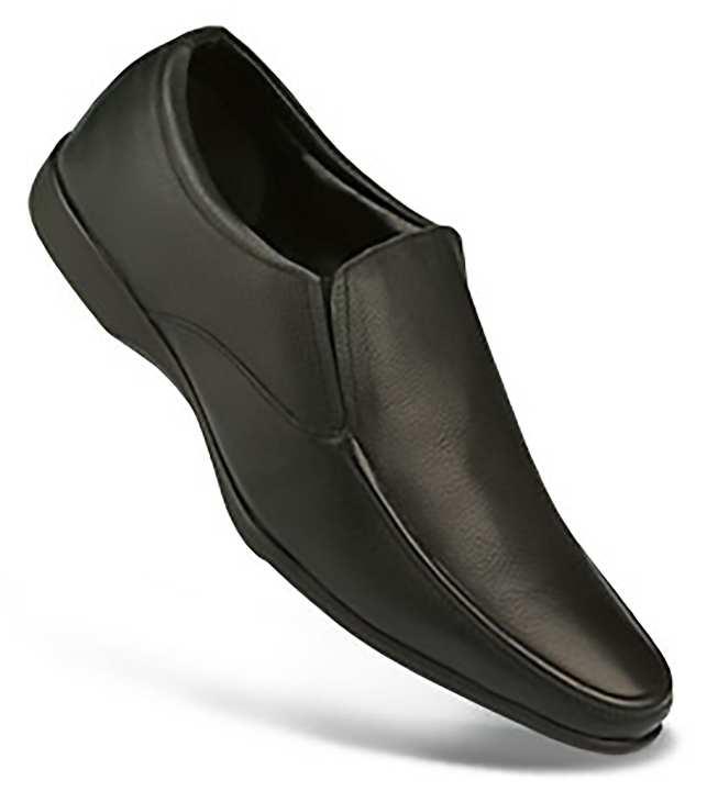 paragon max men's black formal shoes