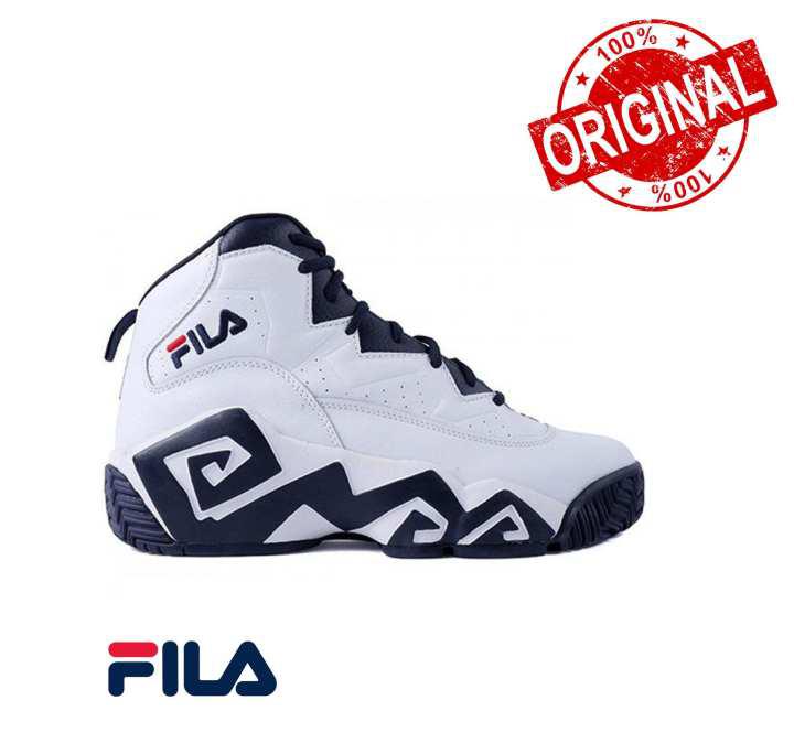 fila mb white navy & red shoes