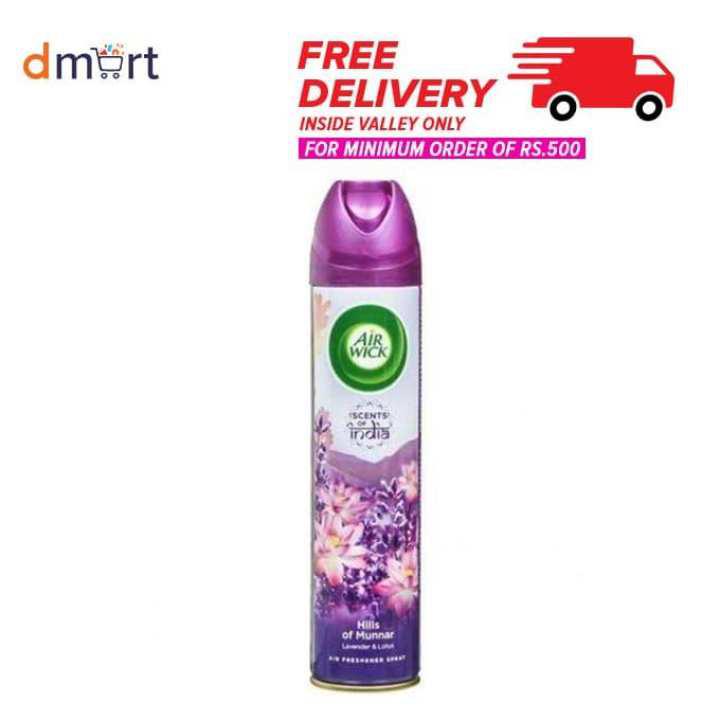 Airwick Air Freshener Spray, Lavender & Lotus and Rose & Saffron, 245 ml