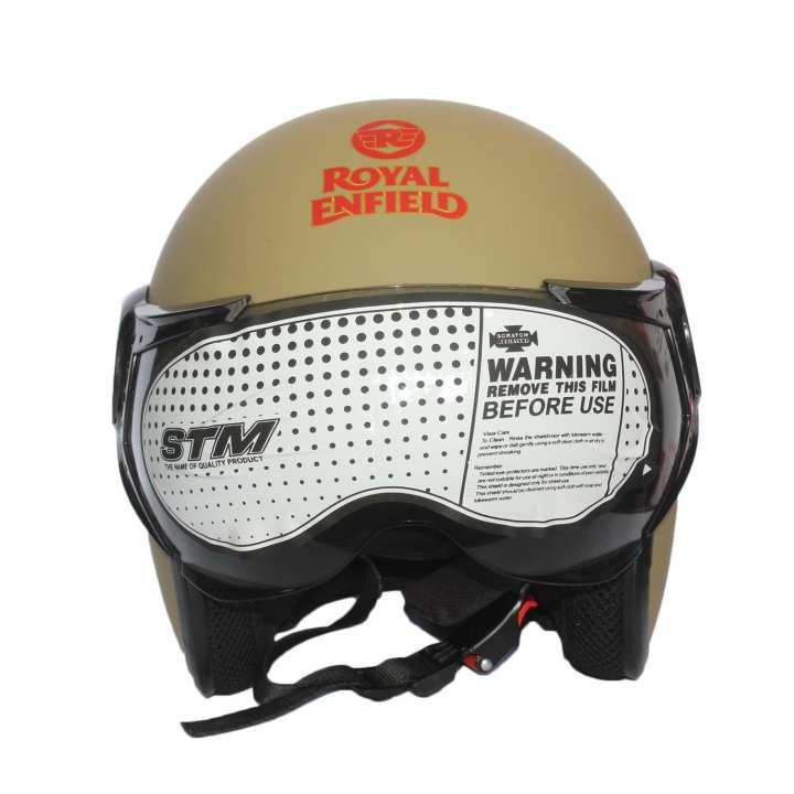 Best deals for Royal Enfield Open Face Half Matt Helmet For Men ...