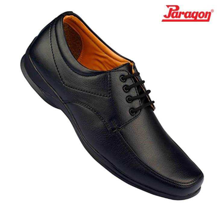 paragon max men's black formal shoes