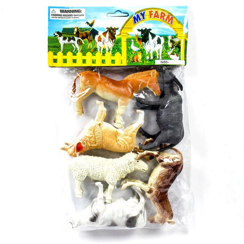 domestic animals toys set