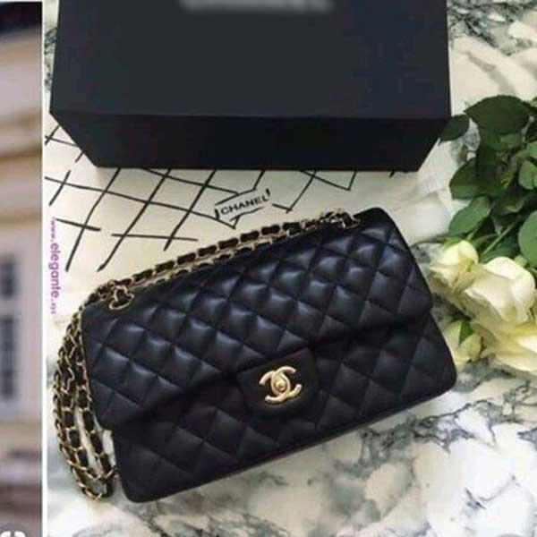 black chanel sling bag