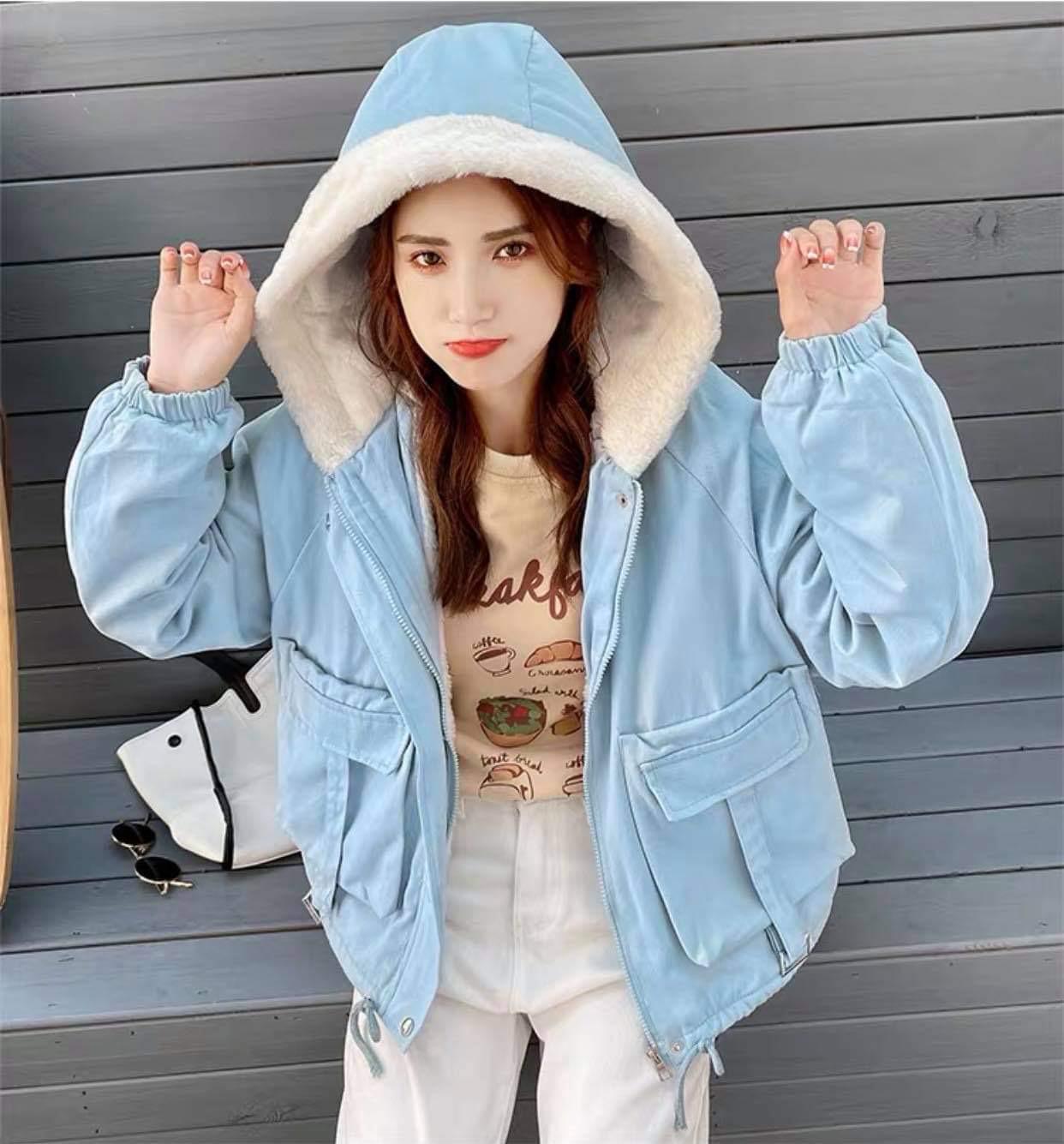 Vielleicht 2022 New Korean Style Women Winter Jacket Stand Collar Cotton  Padded Warm Thick Shiny Short Ladies Coat Winter Parkas - Parkas -  AliExpress