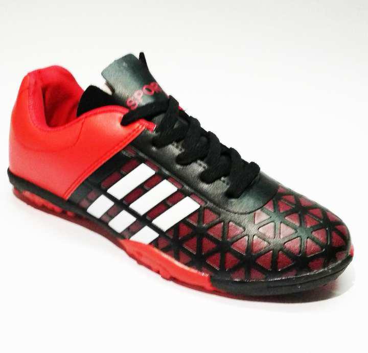 Red/Black Futsal Shoes for Men - 1610 