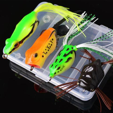 Best deals for TOMA 4pcs Frog Fishing Lures Kit Noise sequins 5g