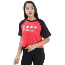 Ladies Printed Cotton T-Shirt