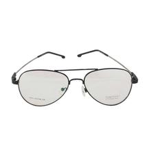 Black Frame Aviator Glasses - Unisex