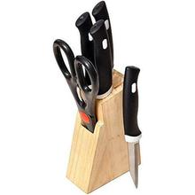 Floraware Kitchen Knife Set with Wooden Block and Scissors,