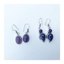 Silver Unique Design Black Onyx stone Earring for women