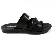 Shikhar Shoes Black Toe-Loop Casual Sandals For Men - 1204