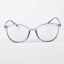 Blue Semi-Round Eyeglasses Frame (23885317-148 COL7) - Unisex