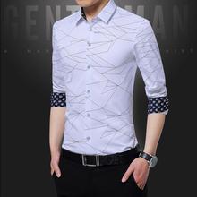 New Long Sleeve Shirt_2018 Fashion Men's Thin Long Sleeve